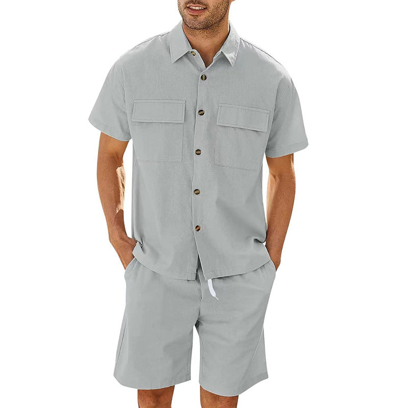 Summer shirt and shorts for men-E-DEALSSHOP.COM 