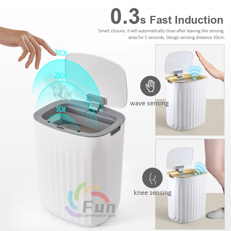 Smart Trash Can With Automatic Lid Opening-E-DEALSSHOP