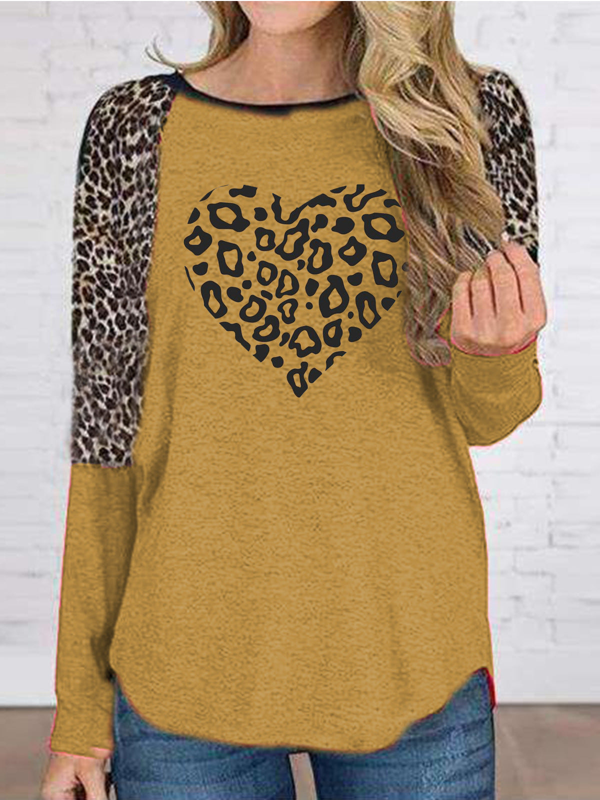 Women T-shirts Leopard Print-E-DEALSSHOP 