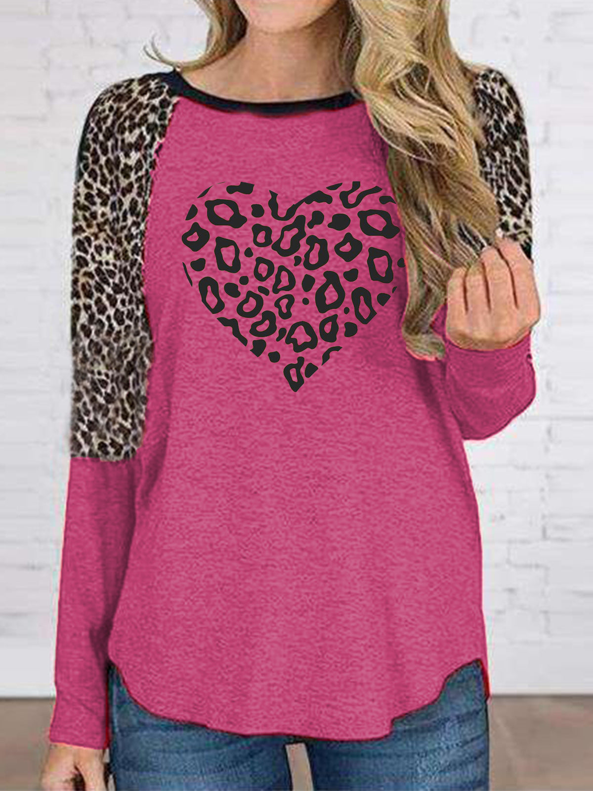 Women T-shirts Leopard Print-E-DEALSSHOP 