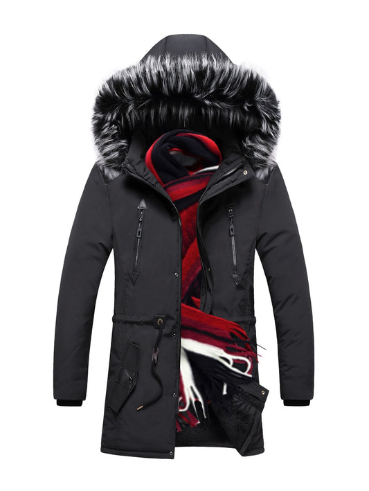 Men Thick Parka Coat Winter Warm Hooded $98  NOW $65