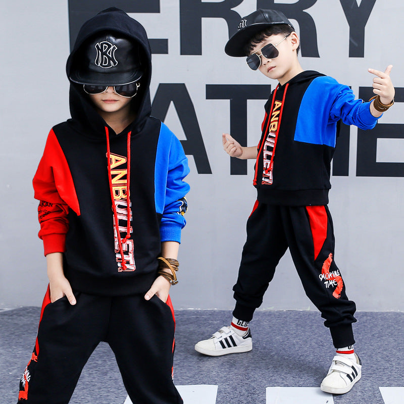 Stylish Boys long-sleeved sports two-piece suit-E-DEALSSHOP