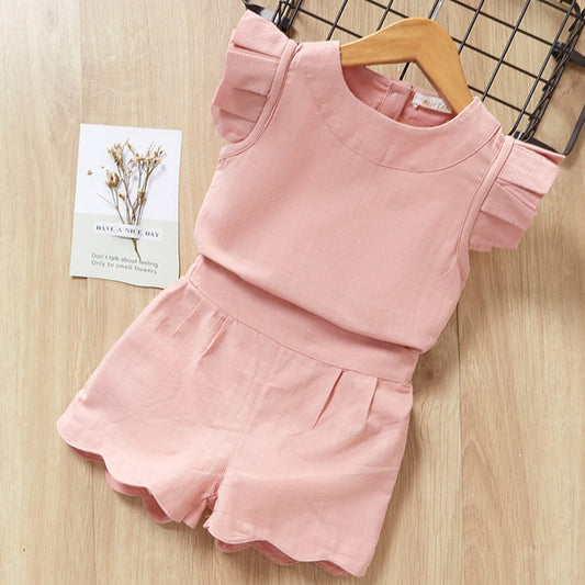 Baby Girl Clothes  Kids T-Shirt Shorts Suit-E-DEALSSHOP