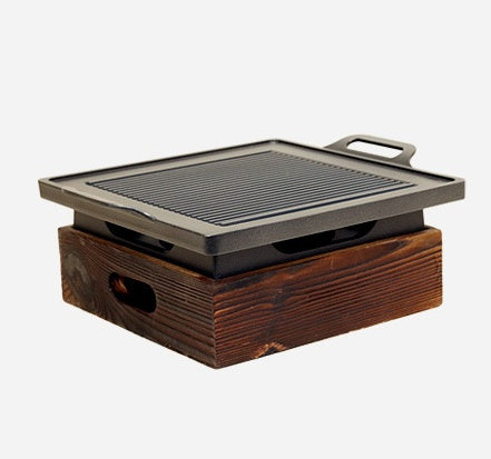 Wooden Seat Korean Style Grill Pan Grill Household Smokeless $110 NOW $80