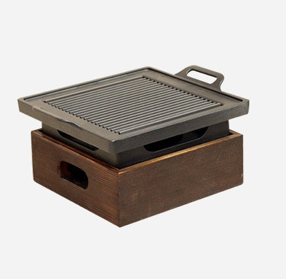 Wooden Seat Korean Style Grill Pan Grill Household Smokeless $110 NOW $80