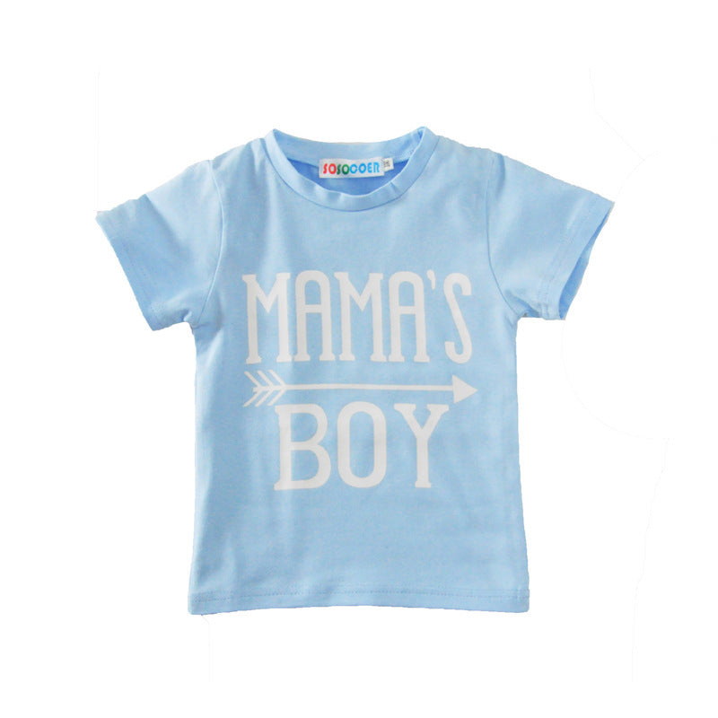 Baby Boy  T-Shirt Blue 2-Piece Suit-E-DEALSSHOP 