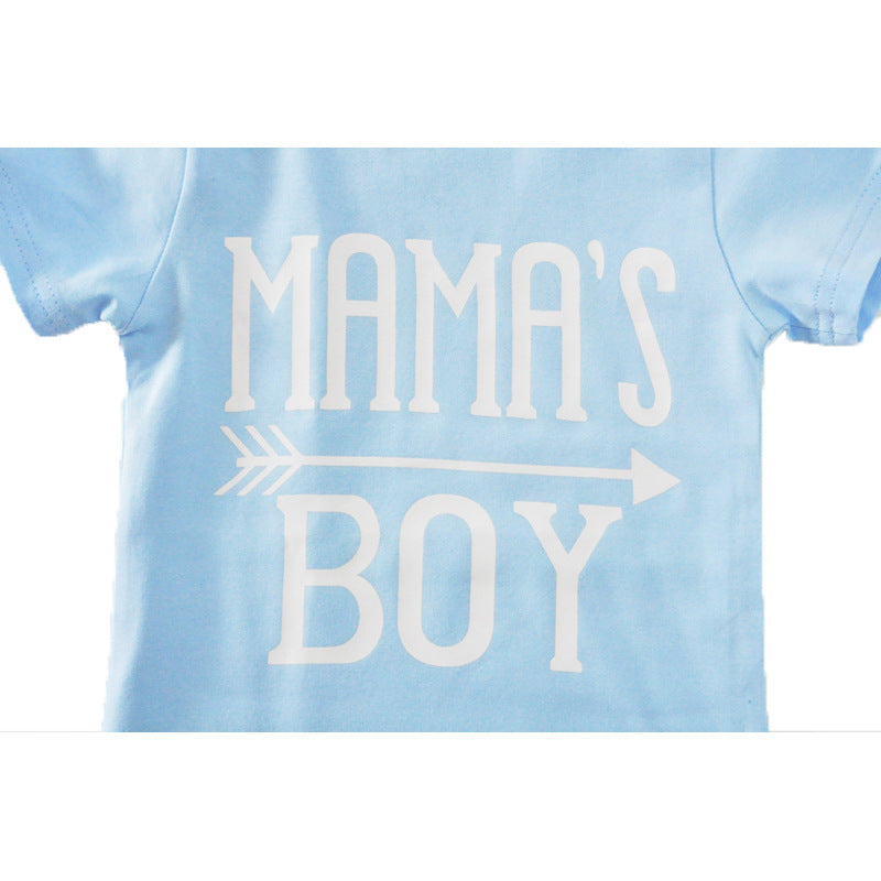 Baby Boy  T-Shirt Blue 2-Piece Suit-E-DEALSSHOP 