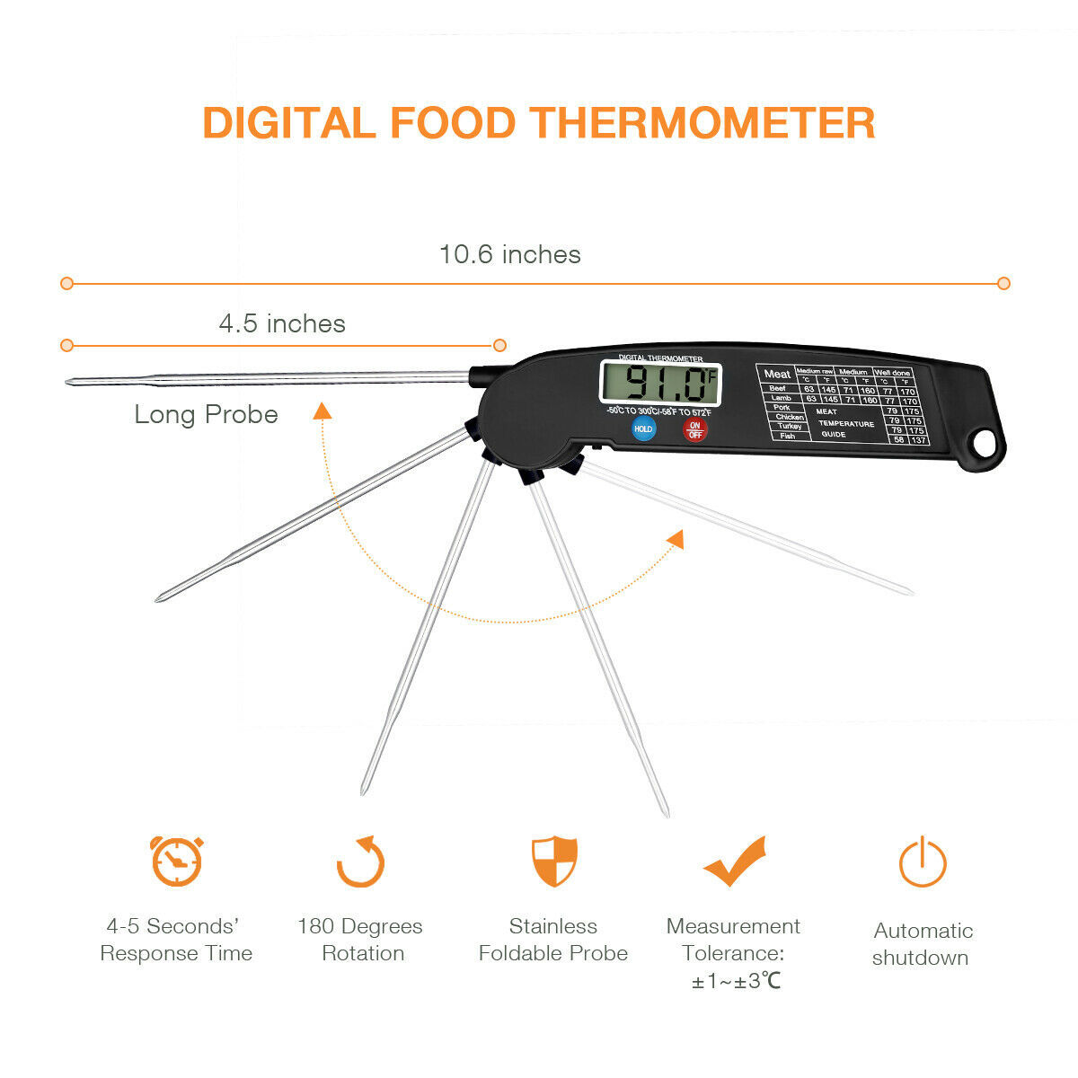 Digital Cooking Meat Thermometer Instant Read $30 NOW $24