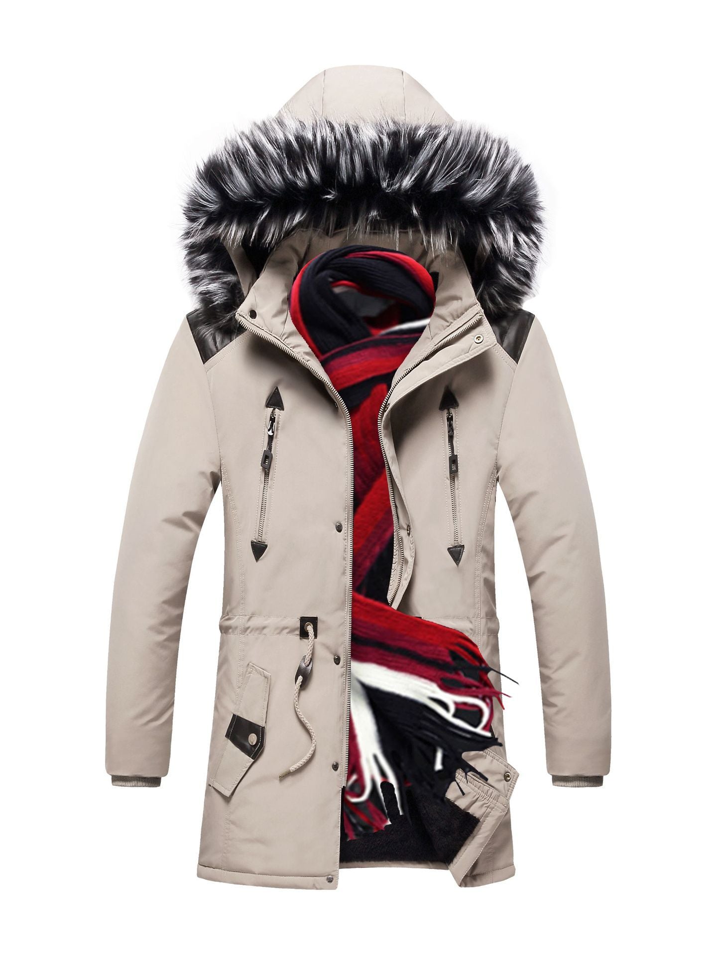 Men Thick Parka Coat Winter Warm Hooded $98  NOW $65