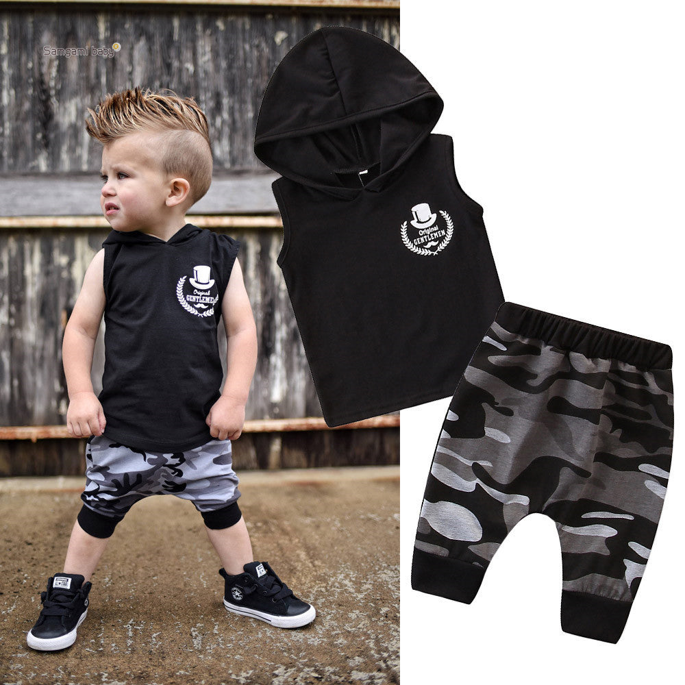 Toddler Boy Sleeveless  T-shirt Tops-E-DEALSSHOP.COM