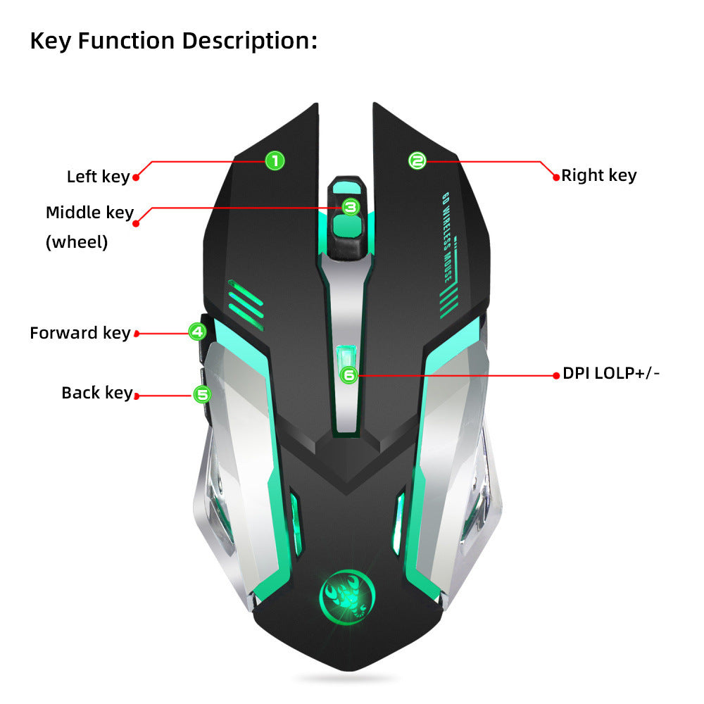 Wireless mouse - gaming mouse g-E-DEALSSHOP.COM 