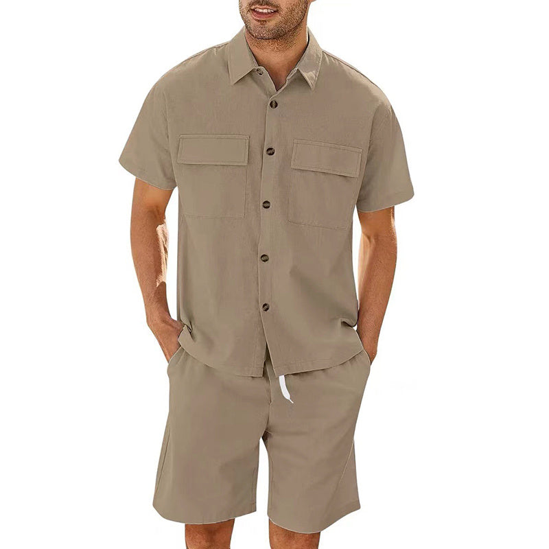 Summer shirt and shorts for men-E-DEALSSHOP.COM 