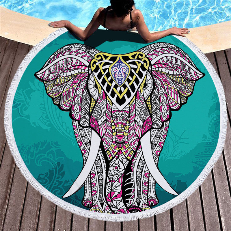 Printed beach towel shawl beach towel-E-DEALSSHOP