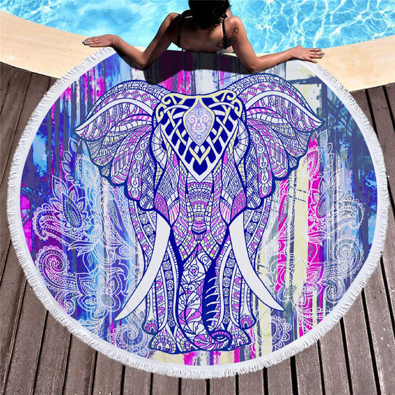 Printed beach towel shawl beach towel-E-DEALSSHOP