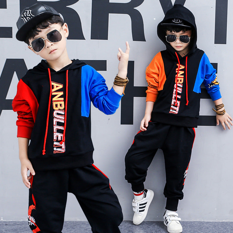 Stylish Boys long-sleeved sports two-piece suit-E-DEALSSHOP