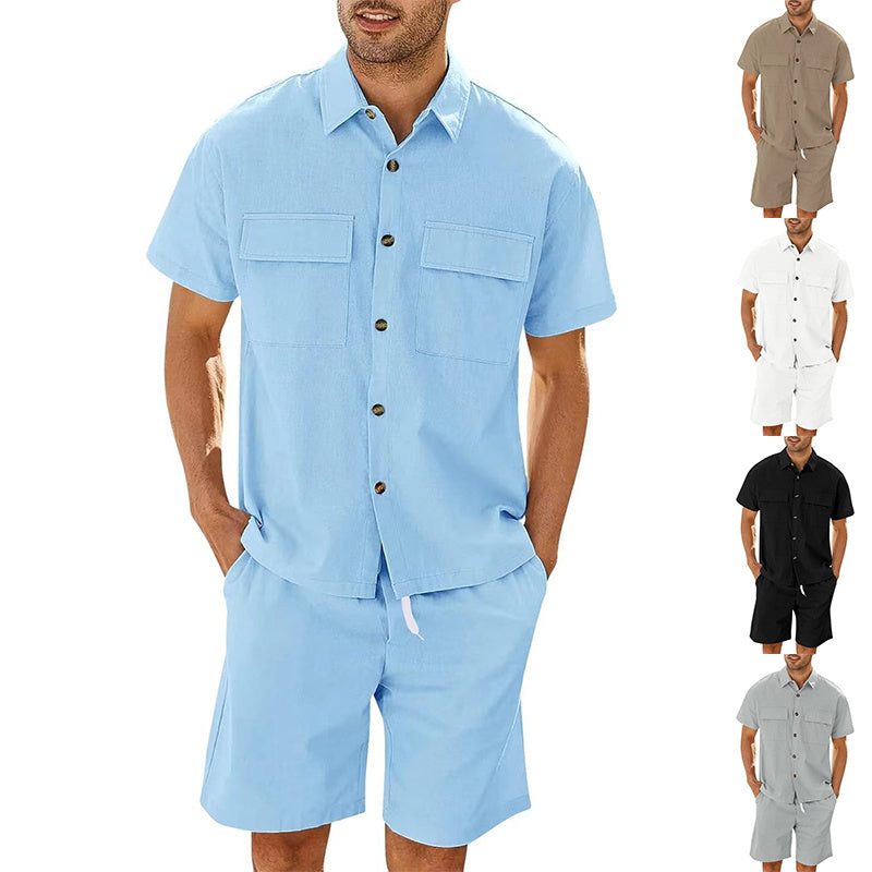 Summer shirt and shorts for men-E-DEALSSHOP.COM 