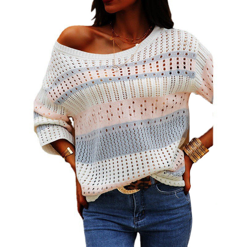 Women Loose Casual Sweater-E-DEALSSHOP