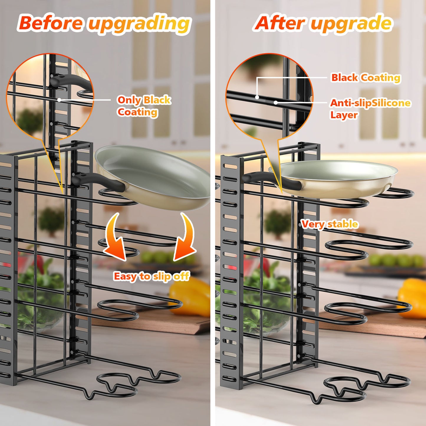 Pot And Pan Organizer, Pot Lid Holders & Pan Rack $46 NOW $39