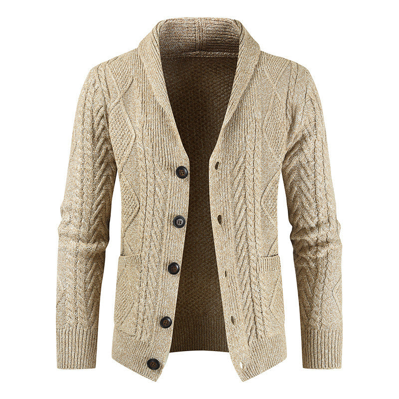 Chain Link Knit Cardigan Jacket Men $65 NOW $43 HOT DEAL 🔥