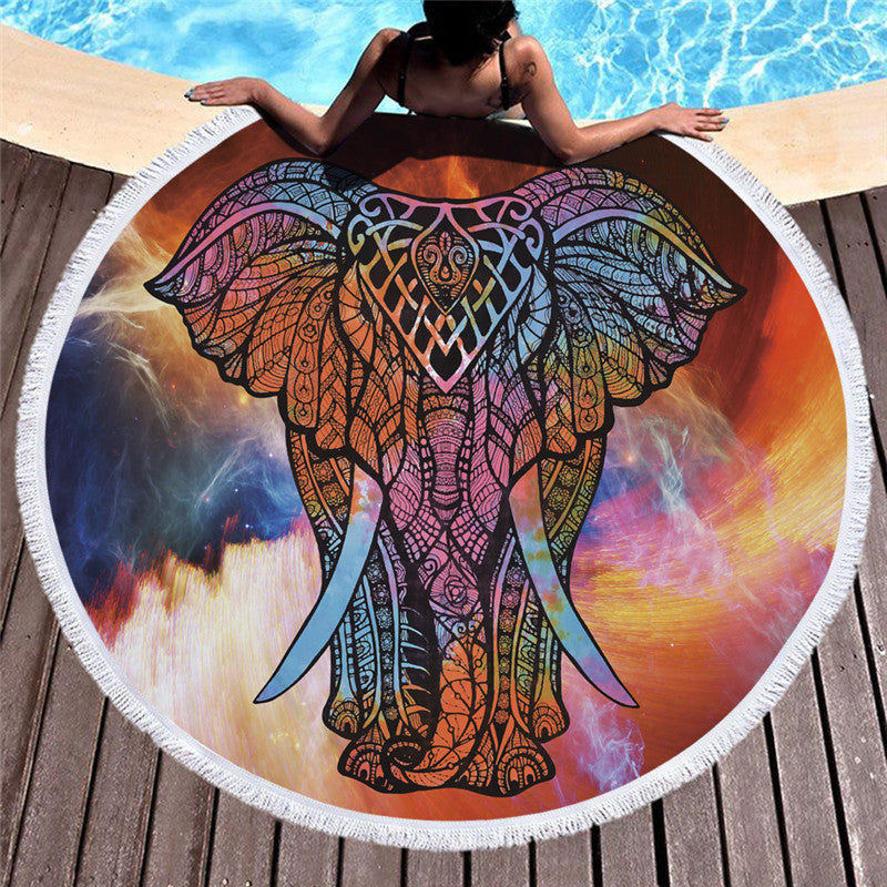 Printed beach towel shawl beach towel-E-DEALSSHOP