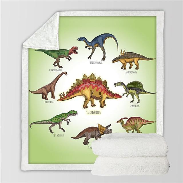 Kids Children Dinosaur Fluffy Soft Cotton Blanket $55 NOW $38