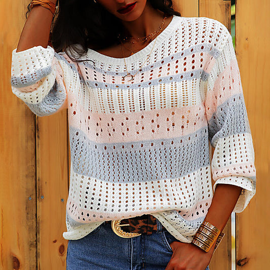 Women Loose Casual Sweater-E-DEALSSHOP