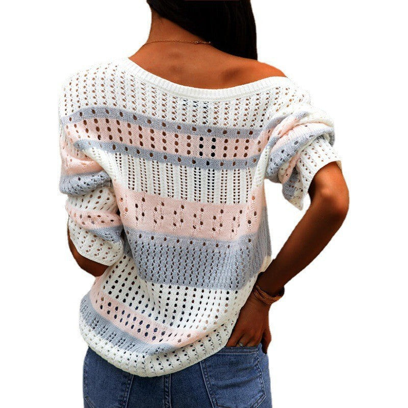 Women Loose Casual Sweater-E-DEALSSHOP