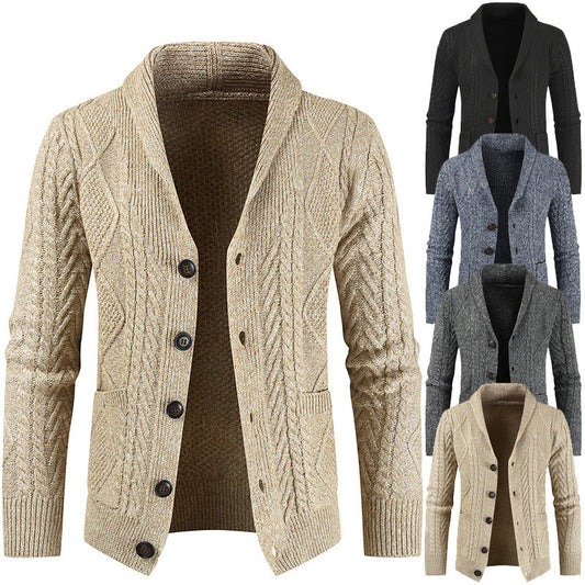 Chain Link Knit Cardigan Jacket Men $65 NOW $43 HOT DEAL 🔥