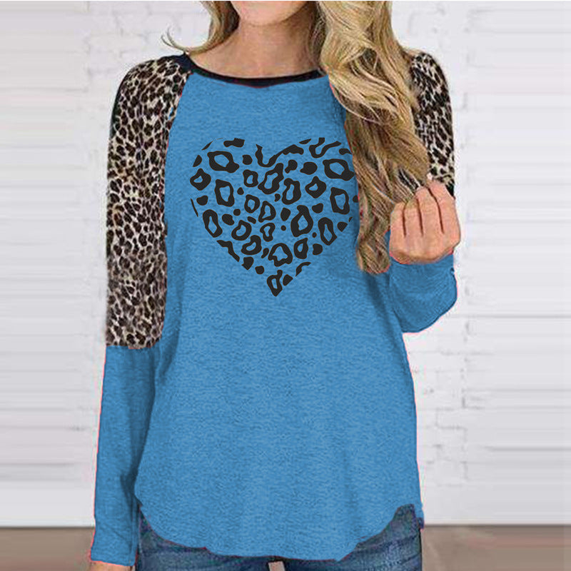 Women T-shirts Leopard Print-E-DEALSSHOP 