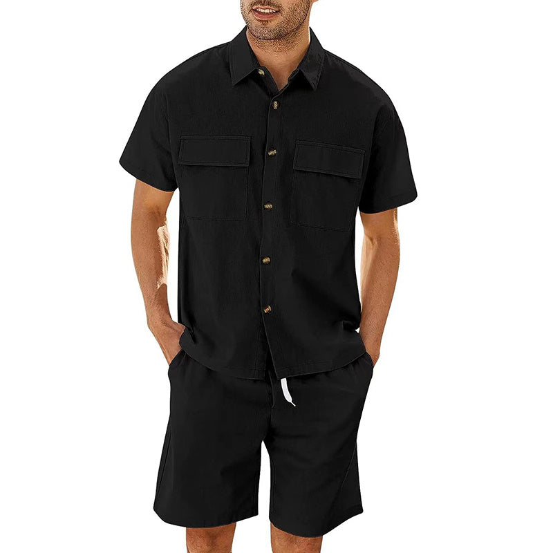 Summer shirt and shorts for men-E-DEALSSHOP.COM 