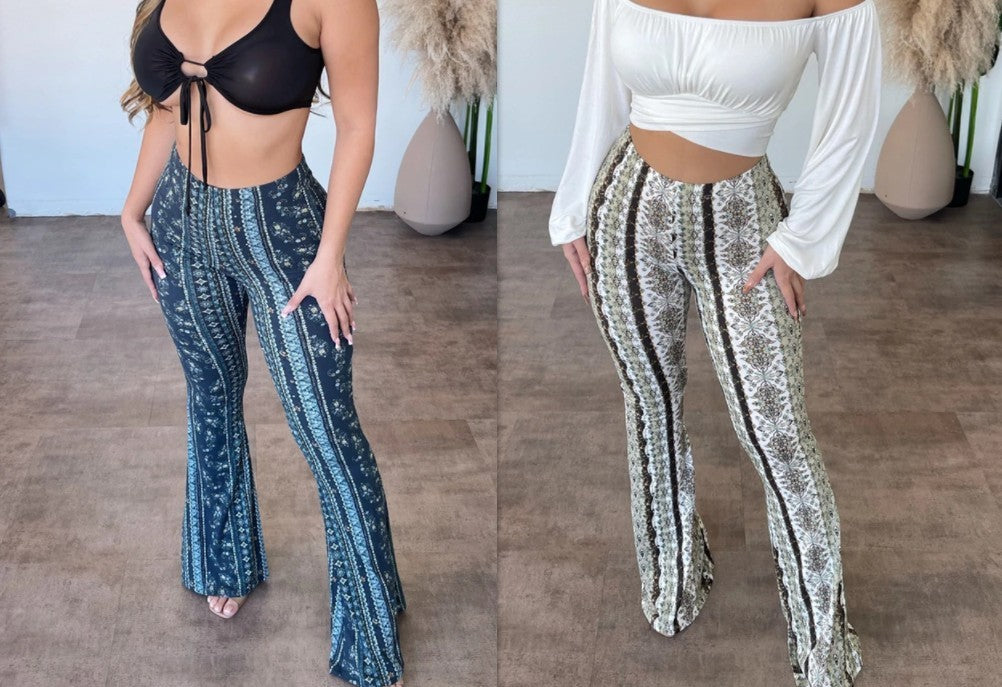 Tight Pants Elastic Slim Sexy Print Trousers Womens Clothing-E-DEALSSHOP