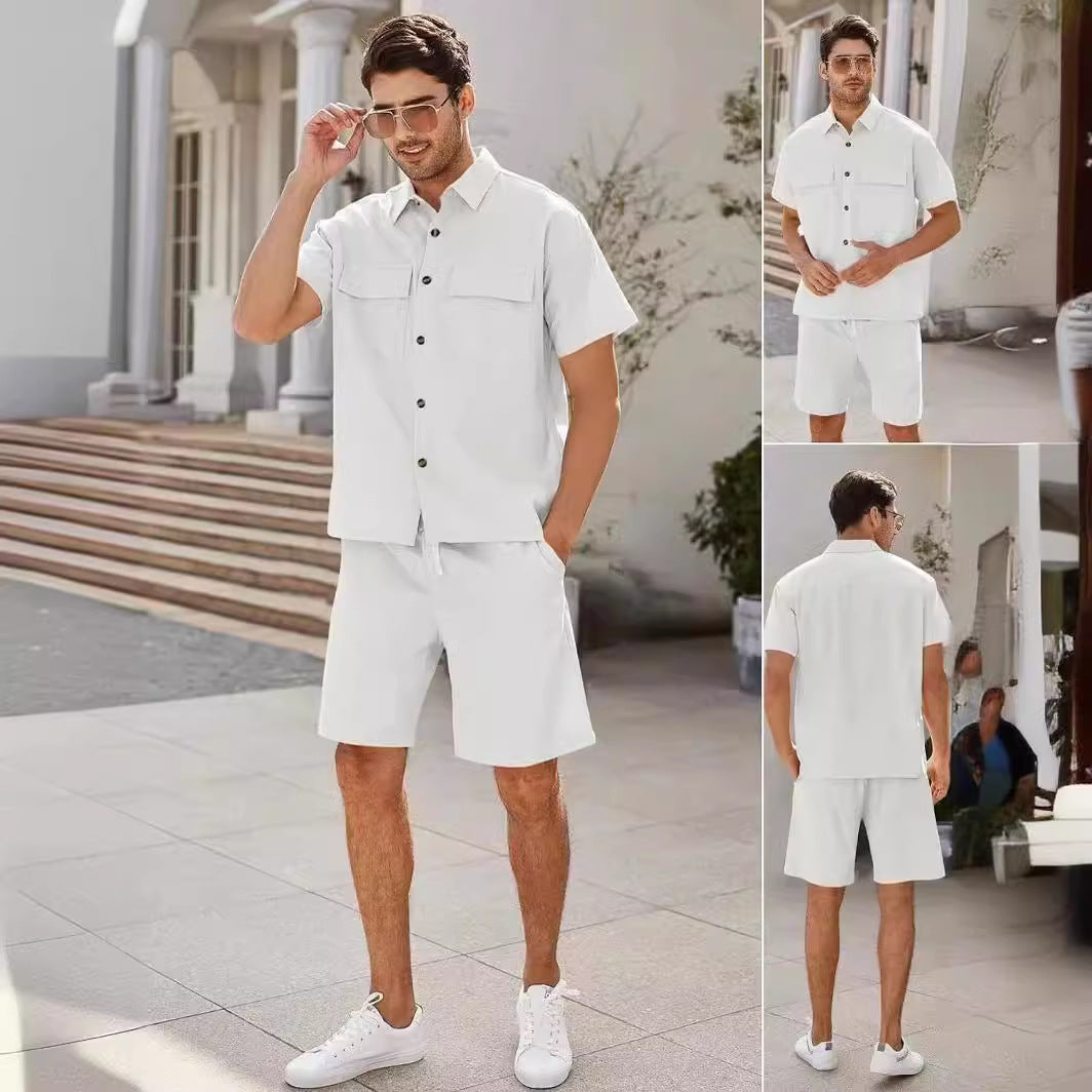 Summer shirt and shorts for men-E-DEALSSHOP.COM 