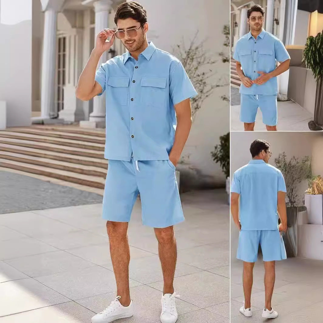 Summer shirt and shorts for men-E-DEALSSHOP.COM 