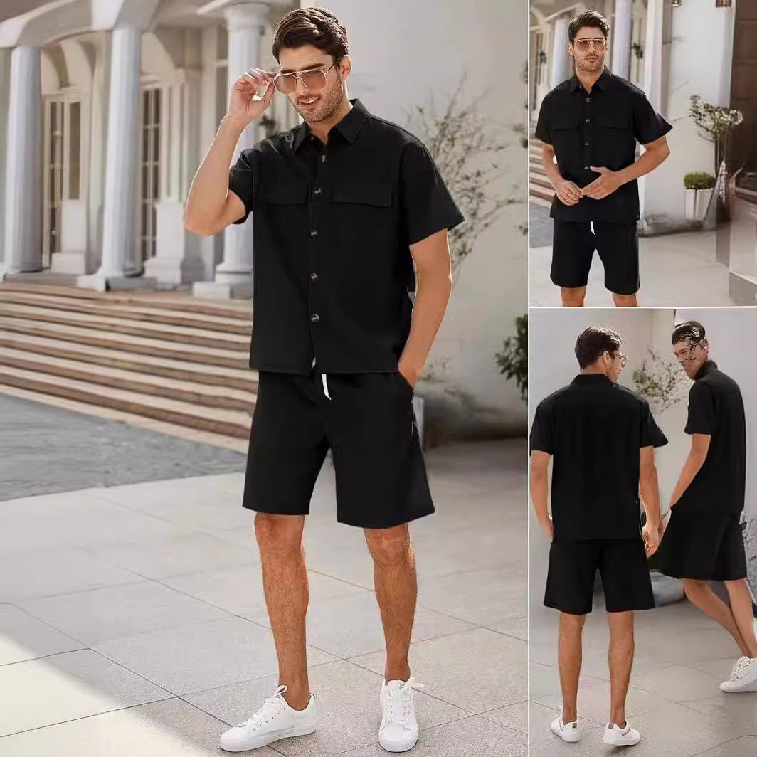 Summer shirt and shorts for men-E-DEALSSHOP.COM 