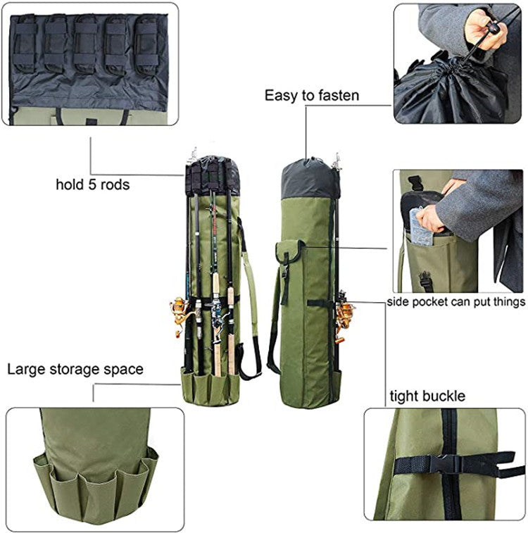 Cylinder Outdoor Fishing Bag Multifunctional $52 NOW $32