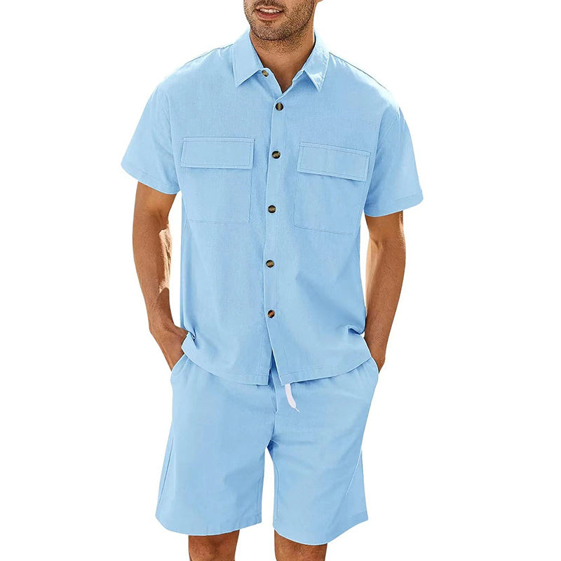 Summer shirt and shorts for men-E-DEALSSHOP.COM 