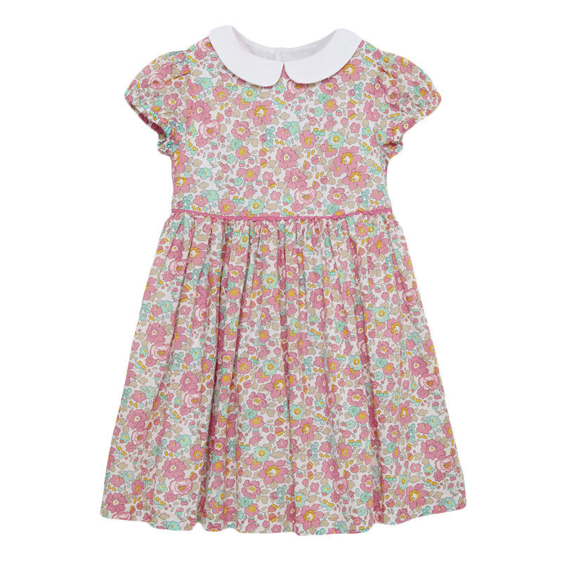 Princess Girl Cotton Short Sleeve Dress-E-DEALSSHOP