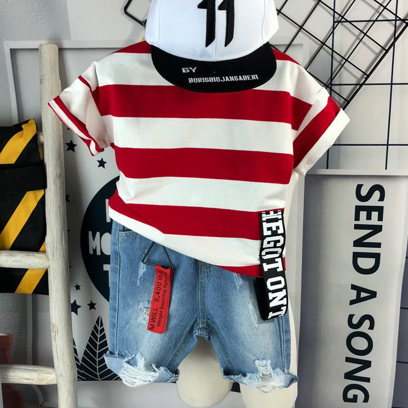 Boys' Short Sleeve and Pants Set-E-DEALSSHOP