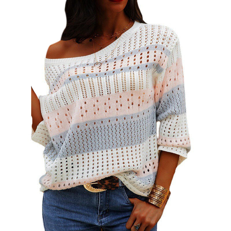 Women Loose Casual Sweater-E-DEALSSHOP