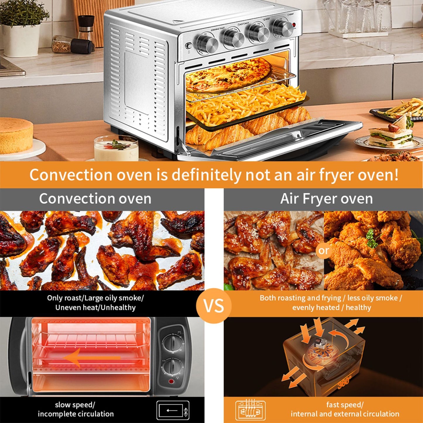 Air Fryer  conventional oven easy bake- E-DEALSSHOP.COM