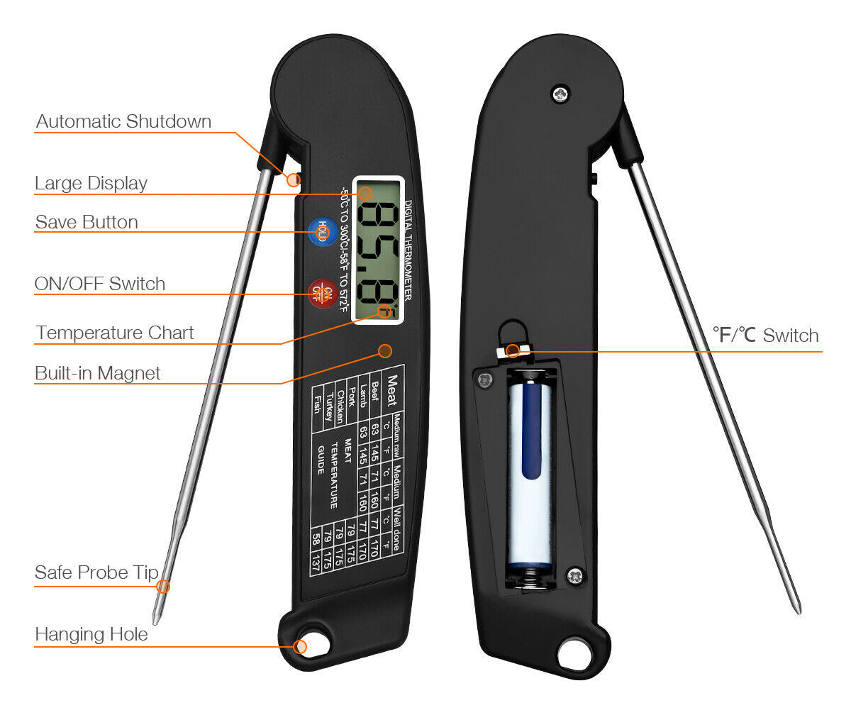 Digital Cooking Meat Thermometer Instant Read $30 NOW $24