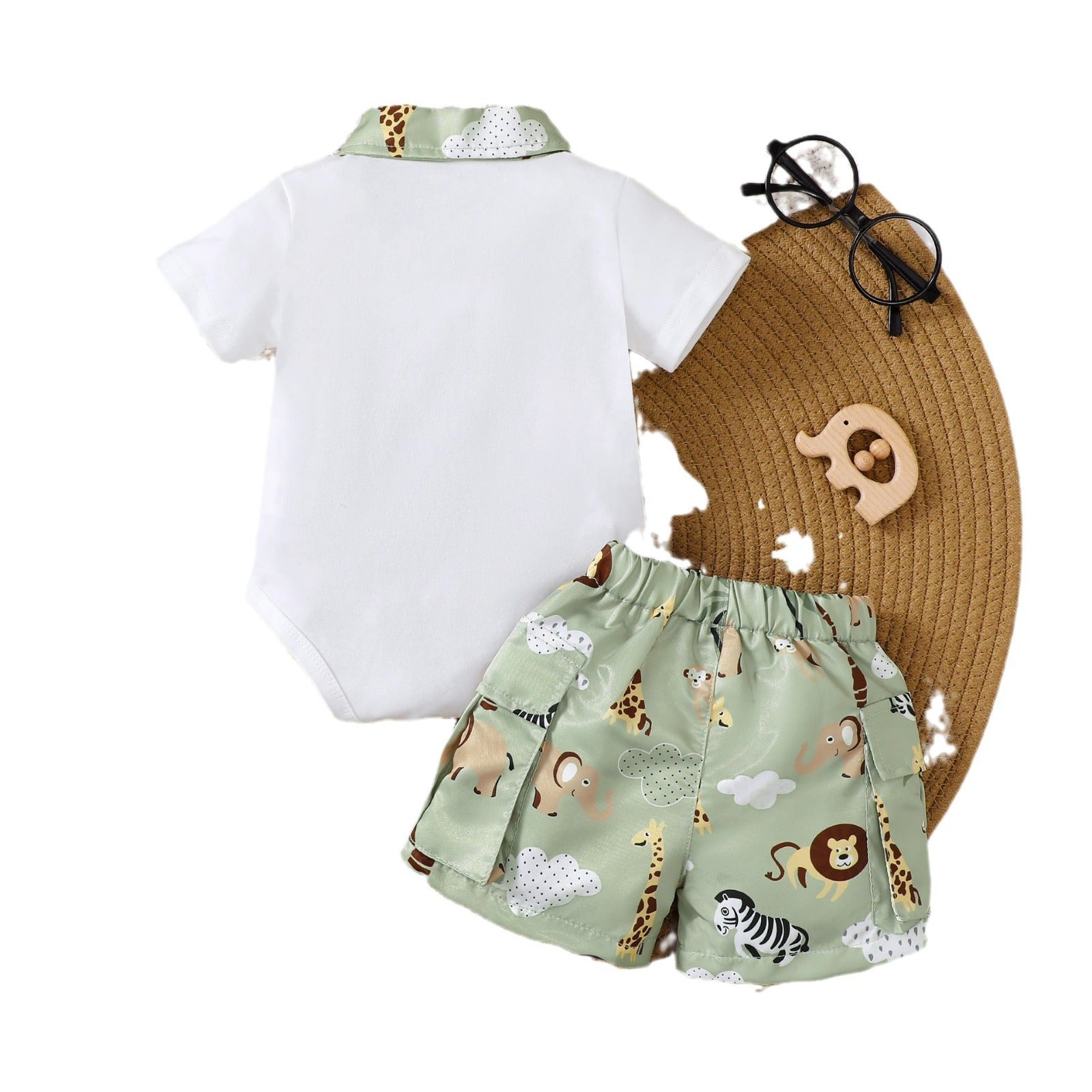 Baby Boy Summer Clothes Cute Shorts + T-shirt -E-DEALSSHOP 